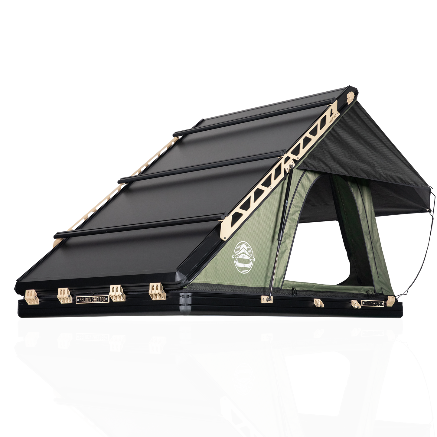 Hawk's Nest V2 Rooftop Tent - Wide - Green