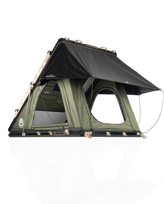 Hawk's Nest V2 Rooftop Tent - Low-Pro - Green