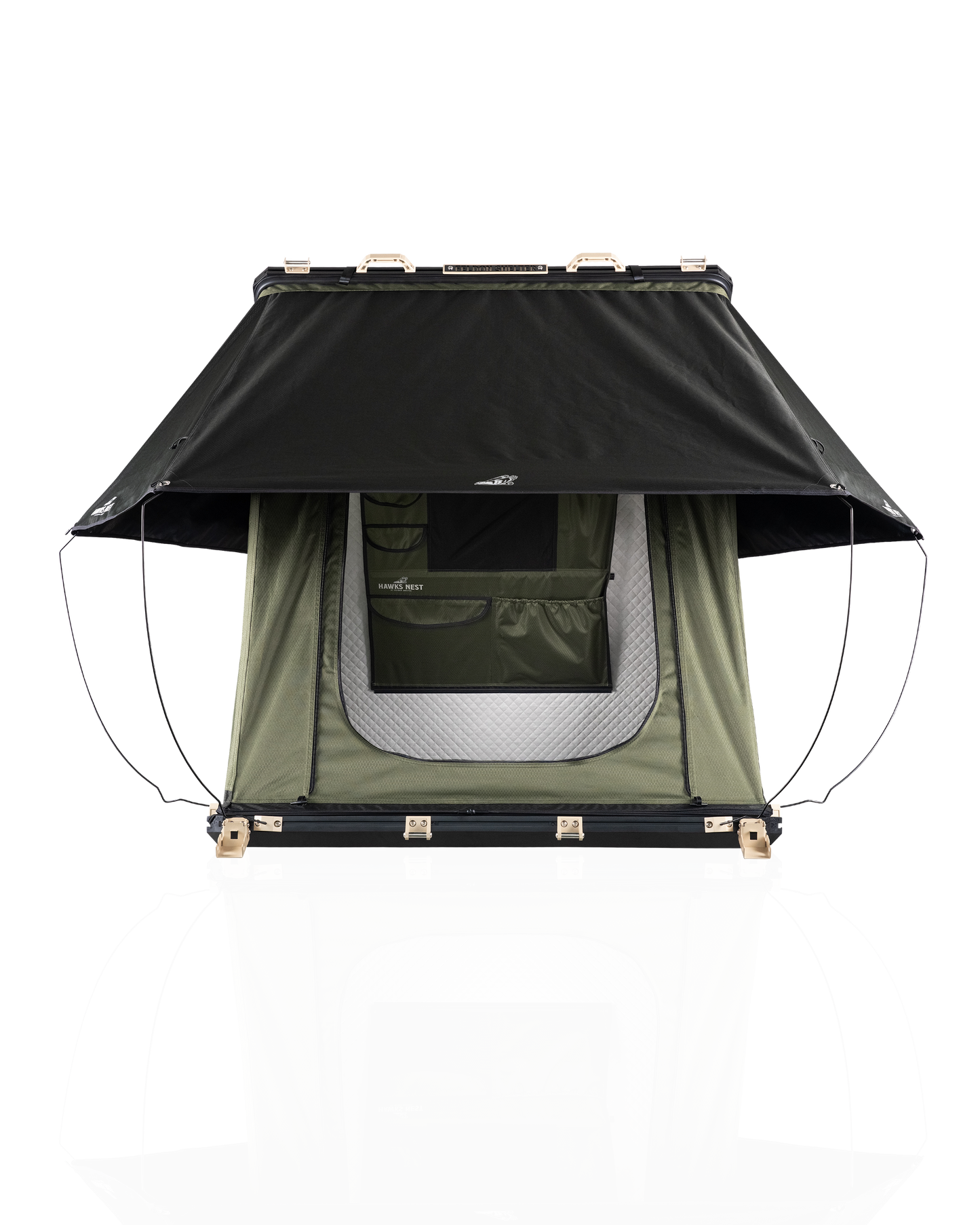 Hawk's Nest V2 Rooftop Tent - Low-Pro - Green