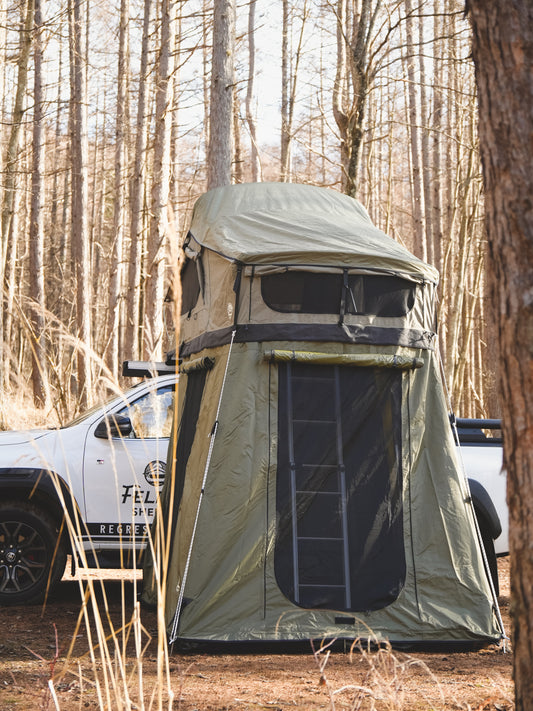 -Feldon Shelter-<br>クロウズネスト エクステンドサイズ<br>ボーナスルーム(ルーフテント下拡張部屋)<br>グリーン