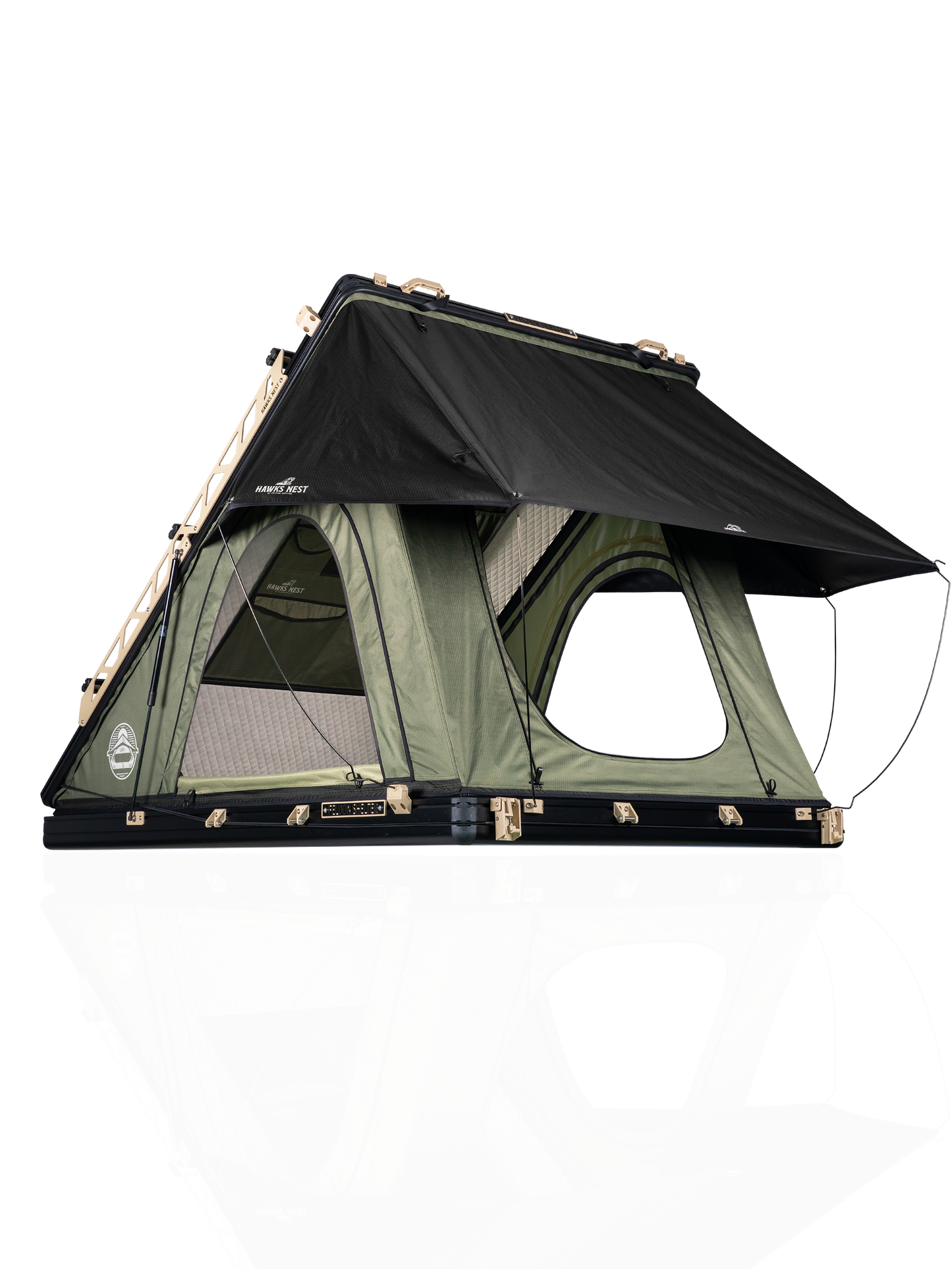 Hawk's Nest V2 Rooftop Tent - Wide - Green