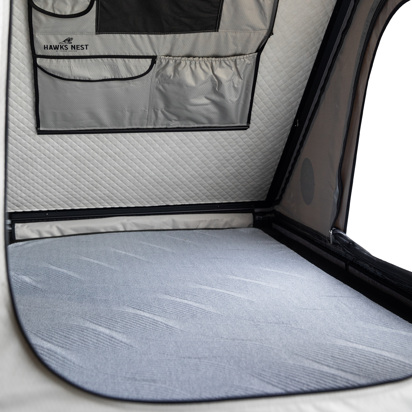 Hawk's Nest V2 Rooftop Tent - Low-Pro - Grey