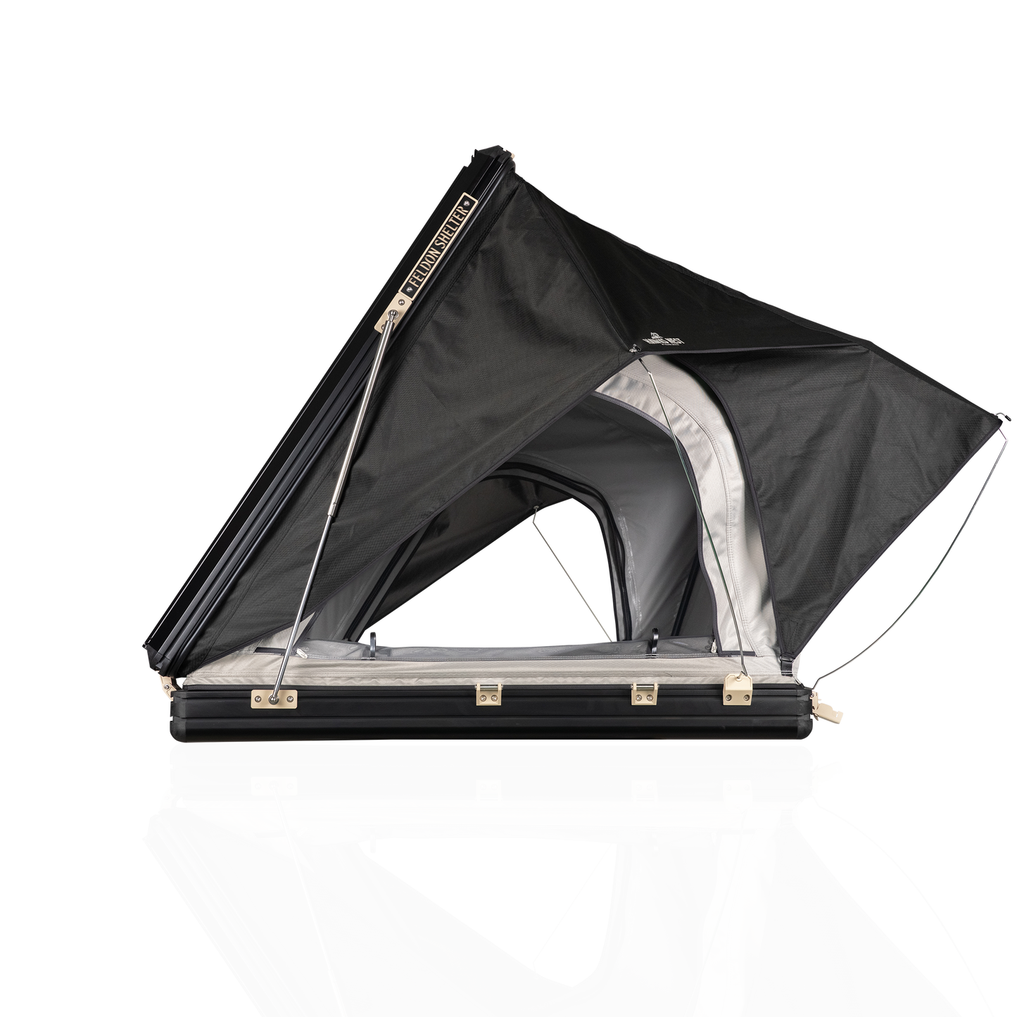 Hawk's Nest V2 Rooftop Tent - Side - Grey