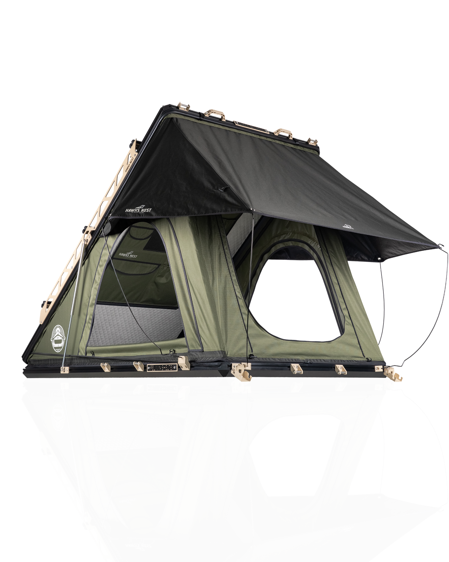 Hawk's Nest V2 Rooftop Tent - Low-Pro - Green